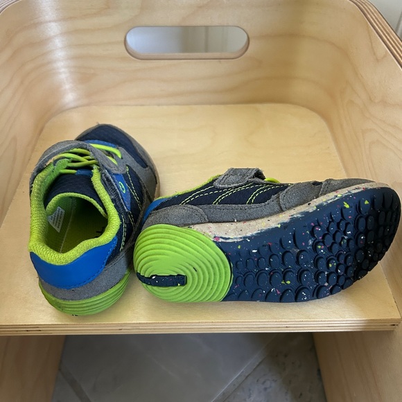 Merrell Bare steps Kids Shoes - Navy Green and Grey - Picture 7 of 11